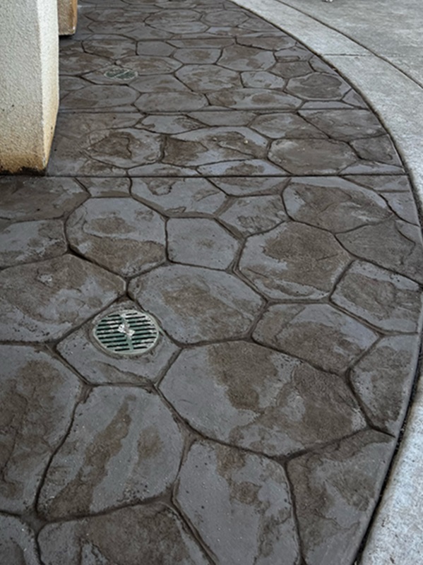 stamped cement